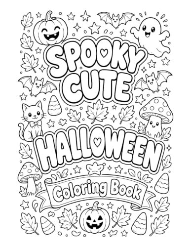 Spooky Cute Halloween Coloring Book cover